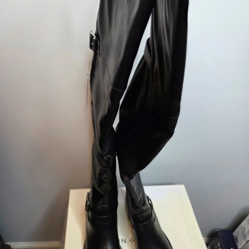 Sun + Stone Anyaa Over-the Knee Boots, Black, Size 5.5